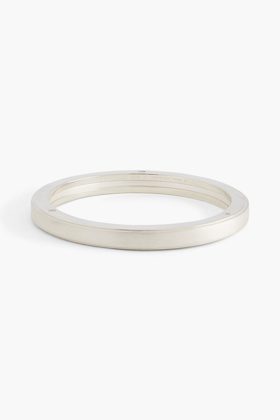 Montblanc Les Aimants Brushed Sterling Silver Bangle In Metallic