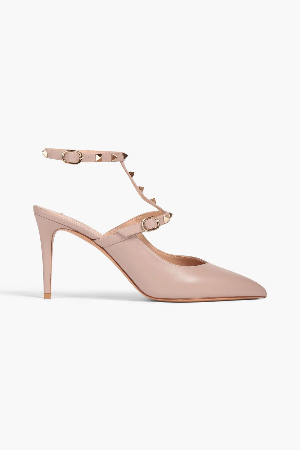 ROCKSTUD LEATHER PUMPS