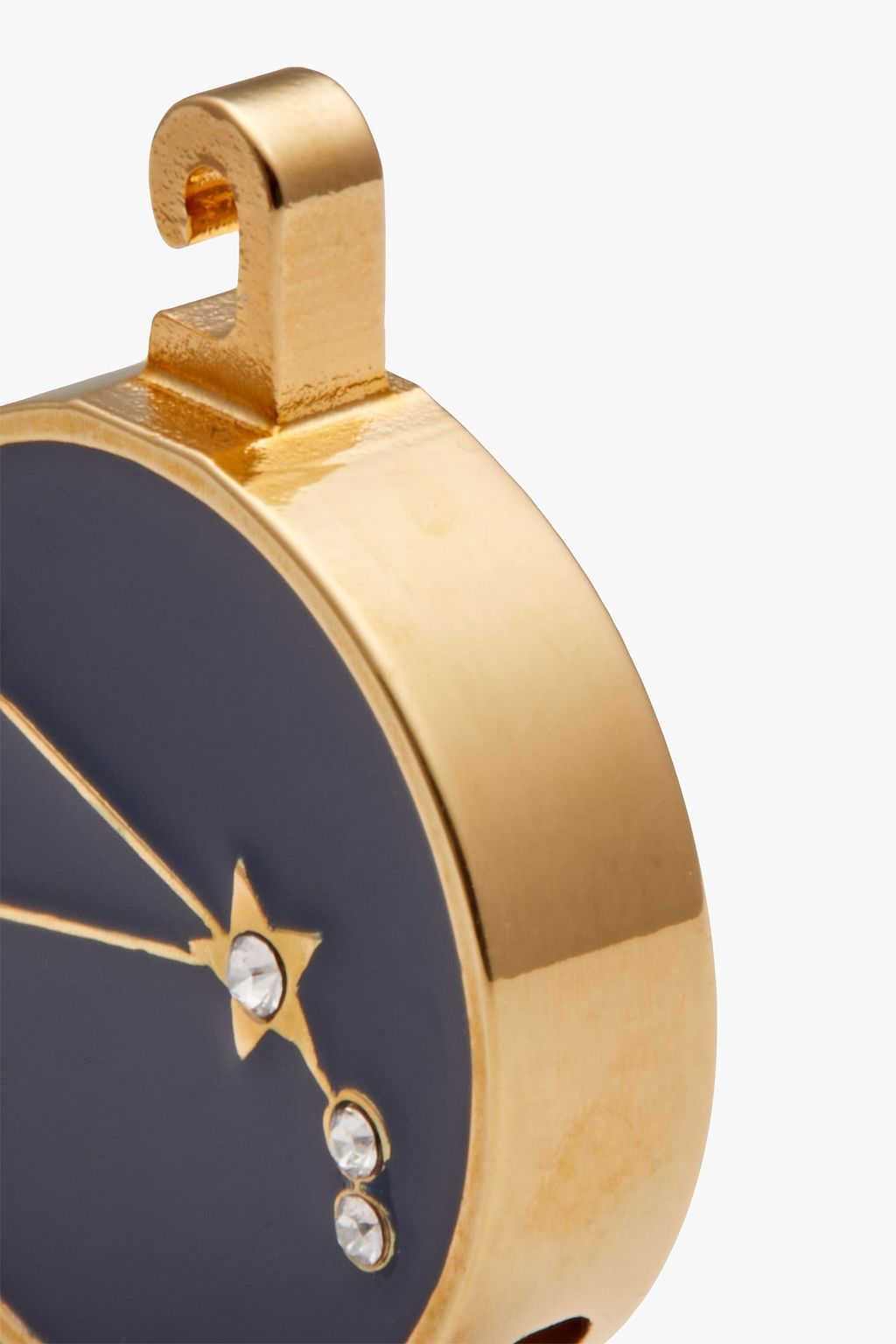 VALENTINO GARAVANI Gold-tone, enamel and crystal charm