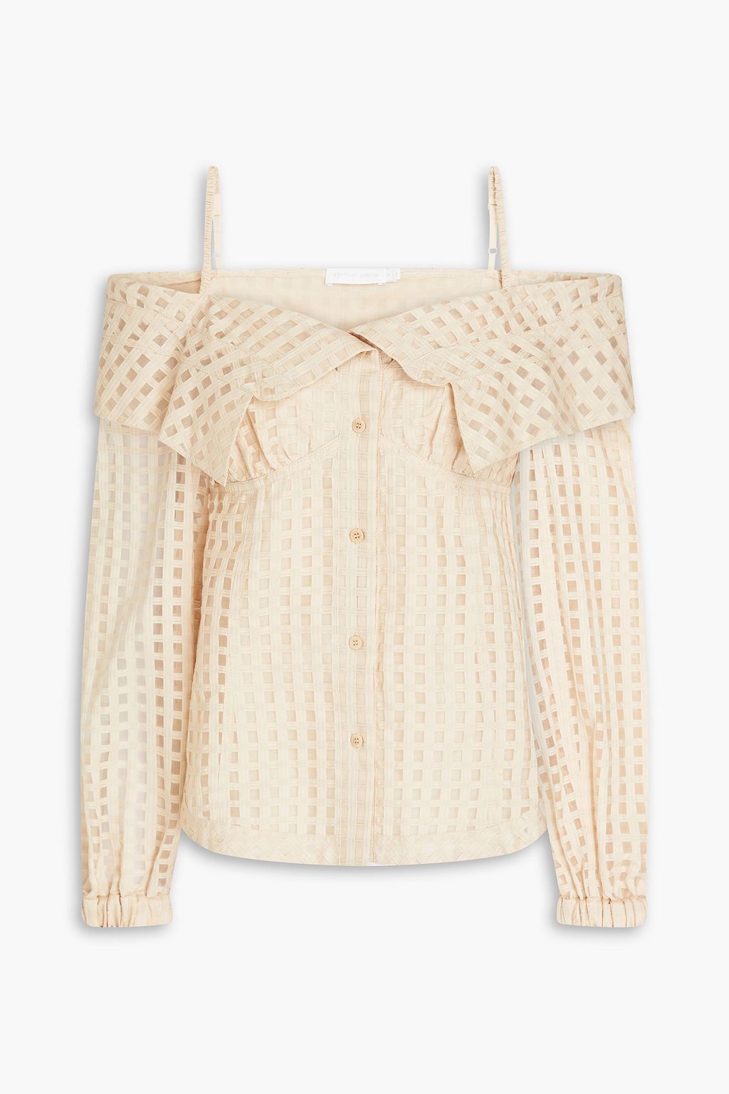 Cotton cold shoulder tops cheap