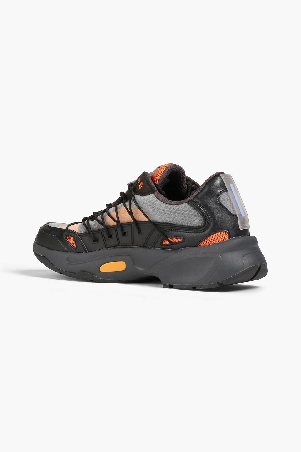 MCQ ALEXANDER MCQUEEN Aratana suede-trimmed leather and mesh sneakers
