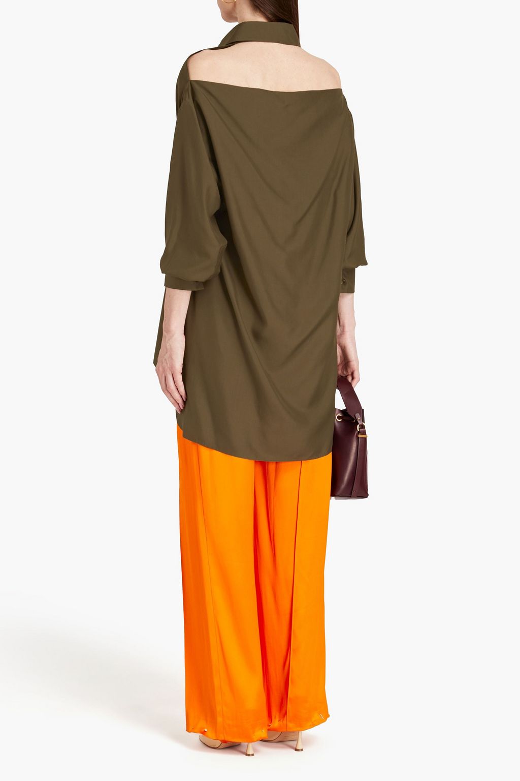 VALENTINO GARAVANI Cutout silk shirt