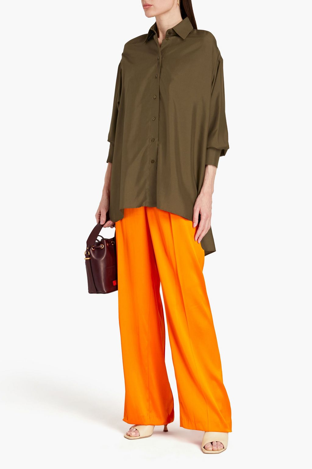 VALENTINO GARAVANI Cutout silk shirt