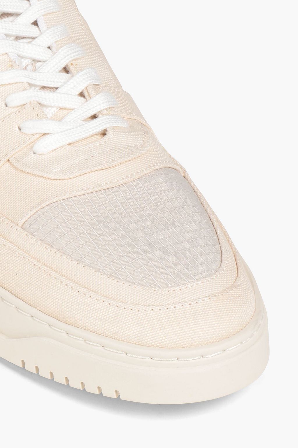 GOOD NEWS Mack canvas and shell sneakers