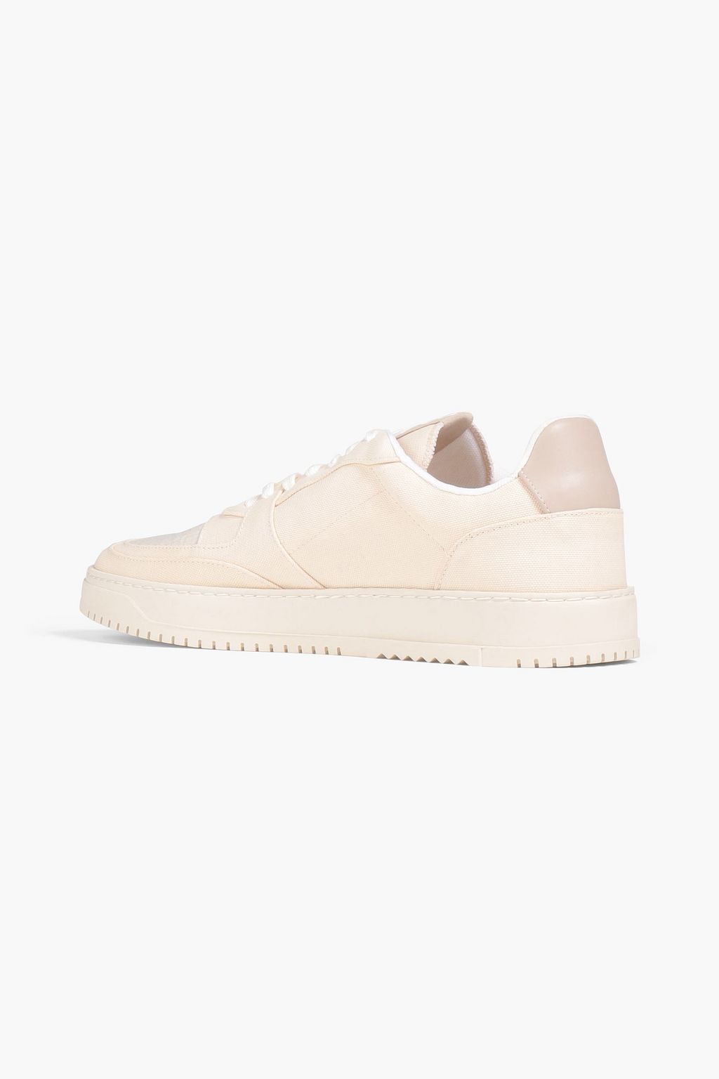 GOOD NEWS Mack canvas and shell sneakers
