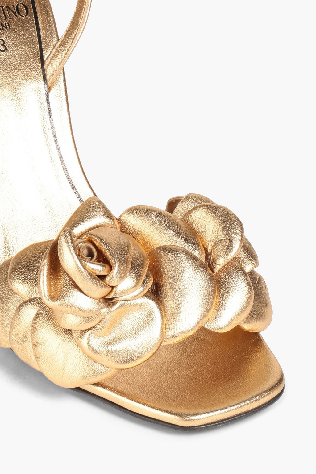 VALENTINO GARAVANI Atelier 03 Rose Edition metallic leather sandals