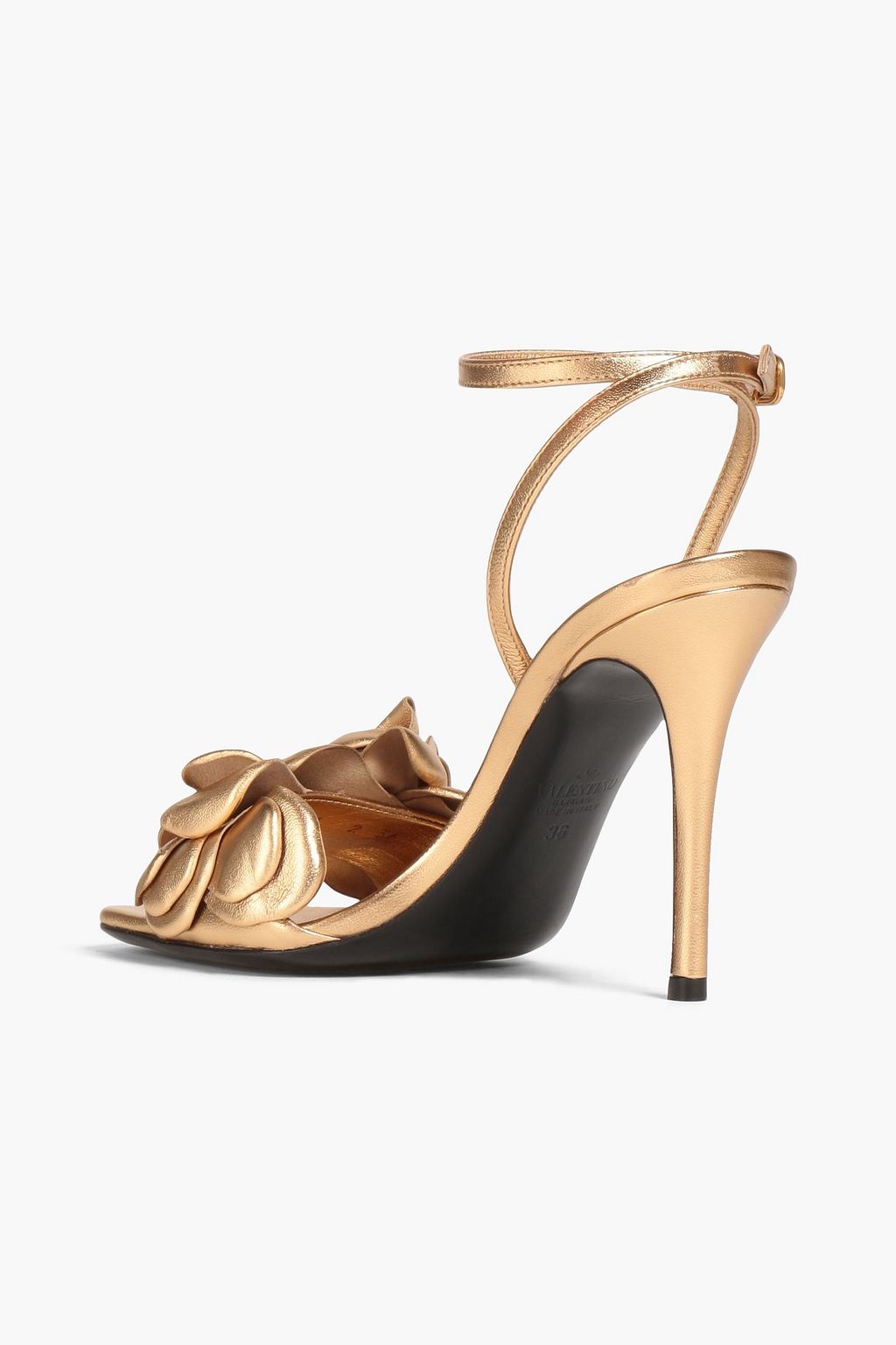 VALENTINO GARAVANI Atelier 03 Rose Edition metallic leather sandals