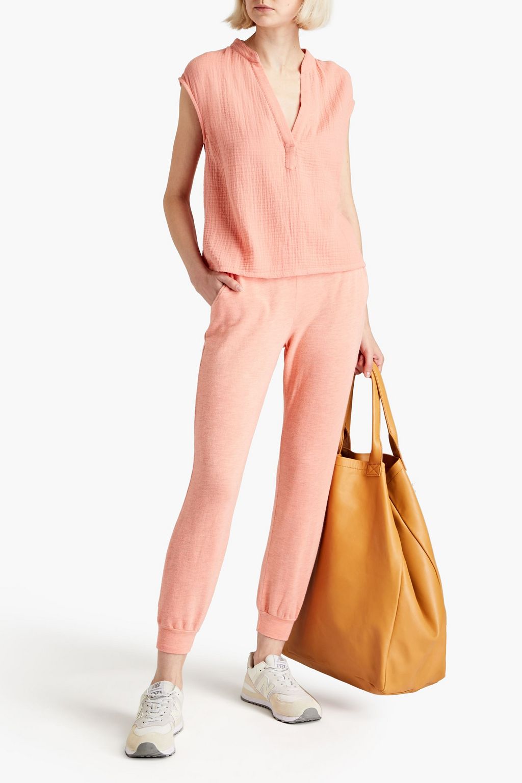 MONROW Organic cottongauze top THE