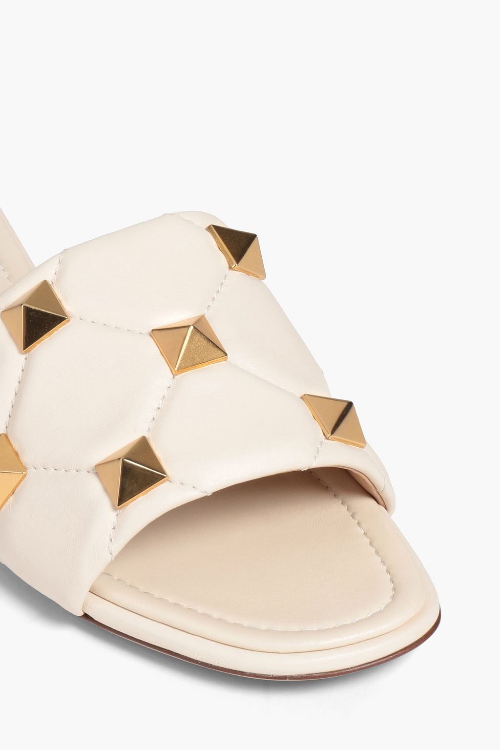 VALENTINO GARAVANI Roman Stud quilted leather slides