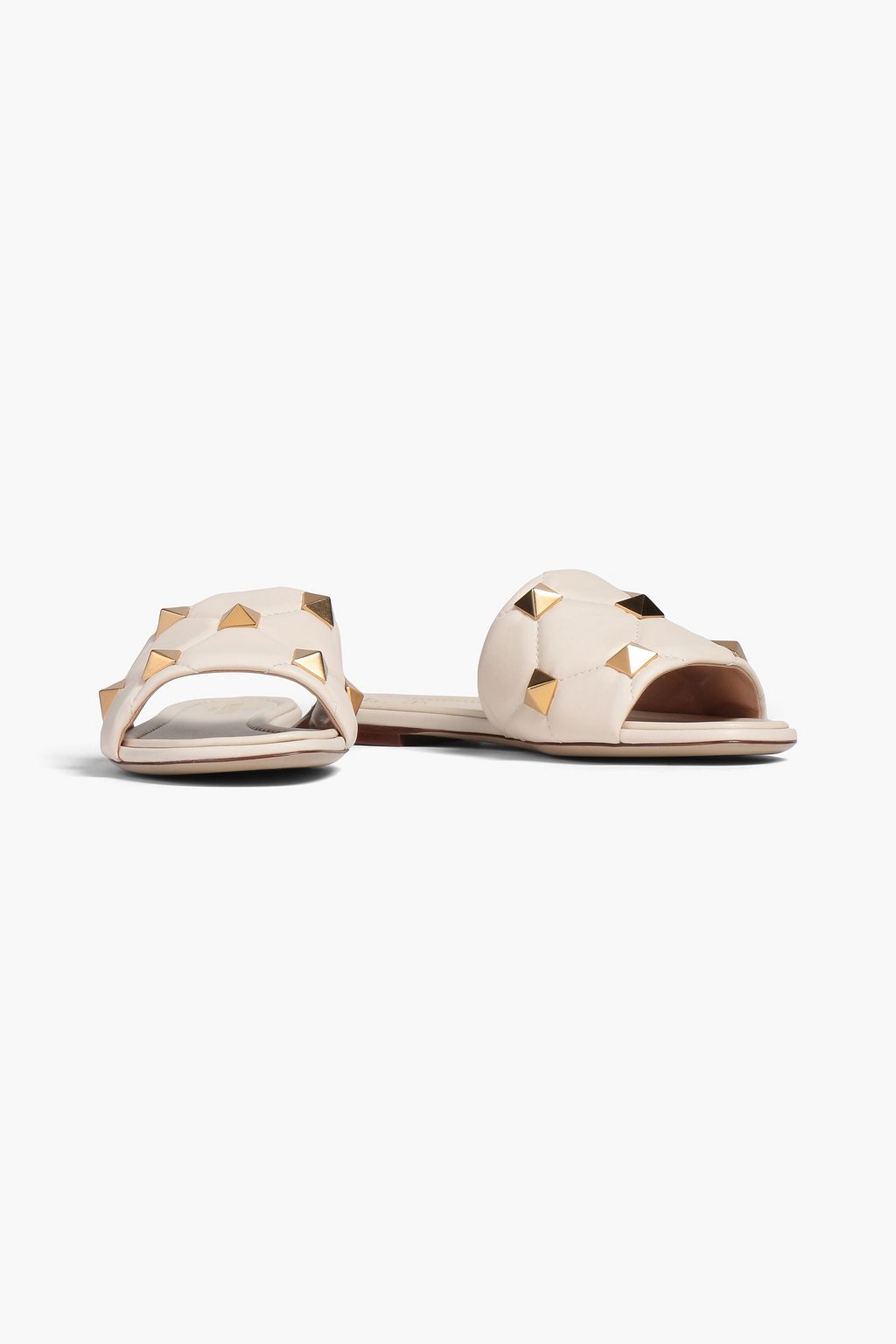 VALENTINO GARAVANI Roman Stud quilted leather slides