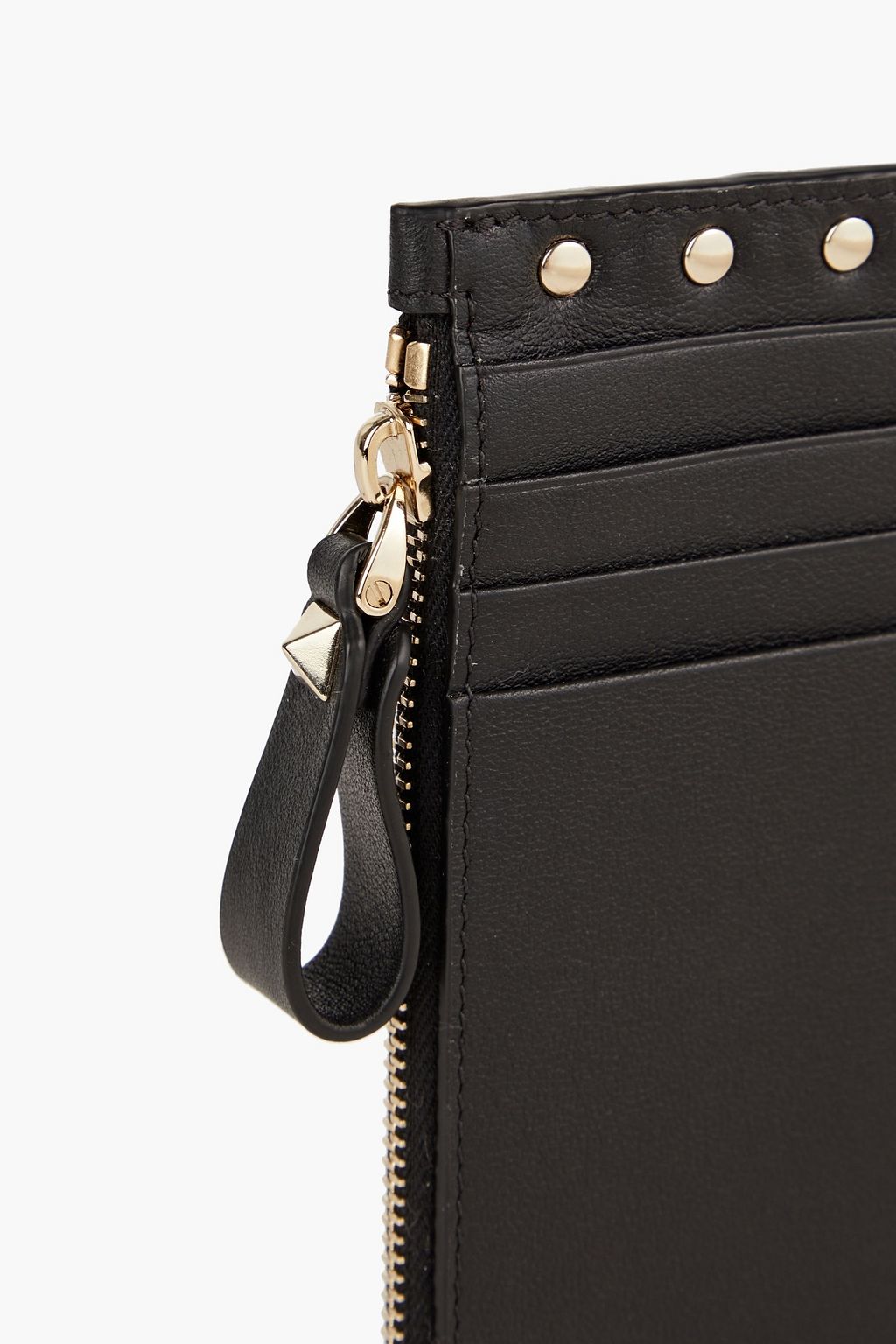 VALENTINO GARAVANI Rockstud leather coin purse