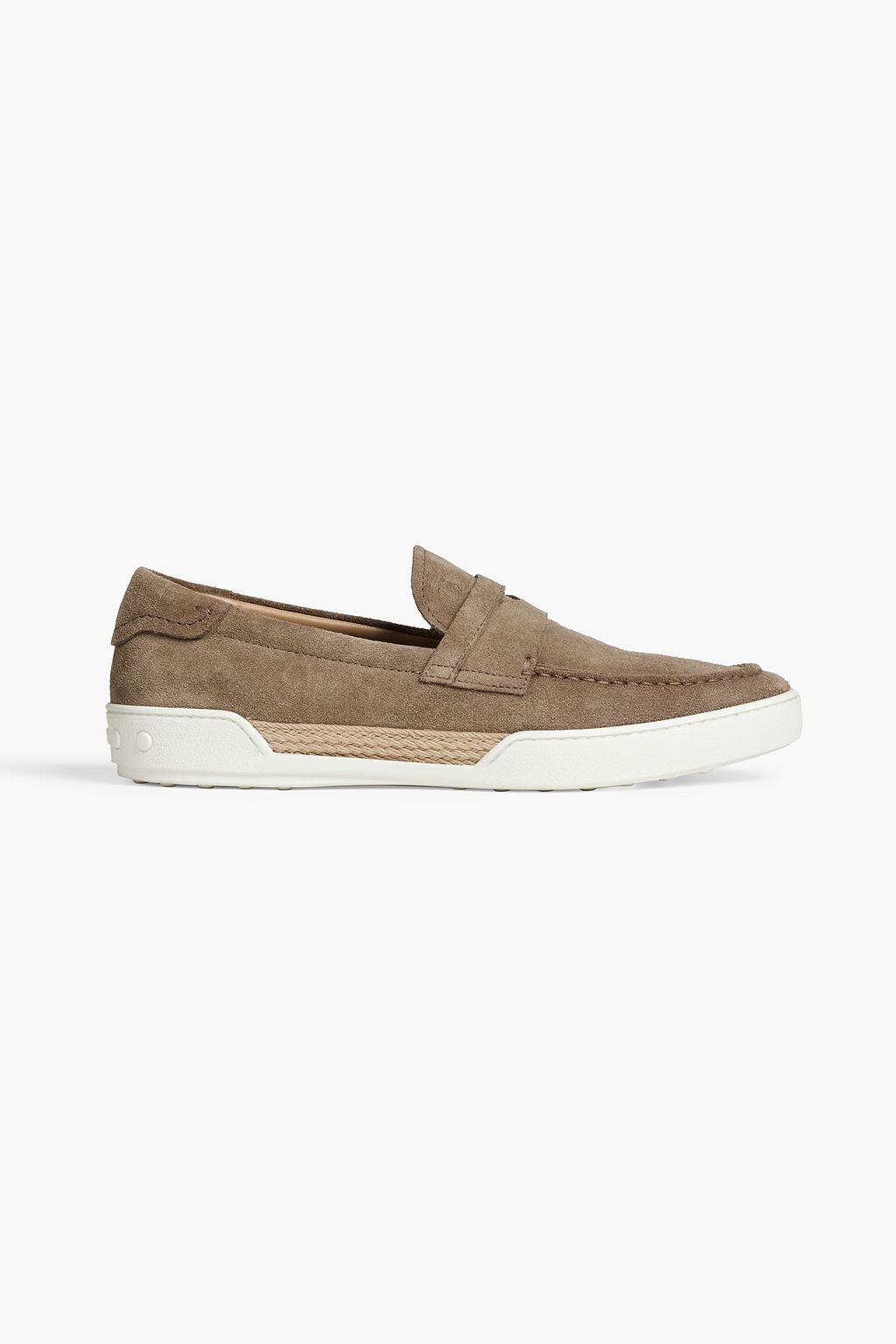 TOD'S Suede penny loafers | THE OUTNET