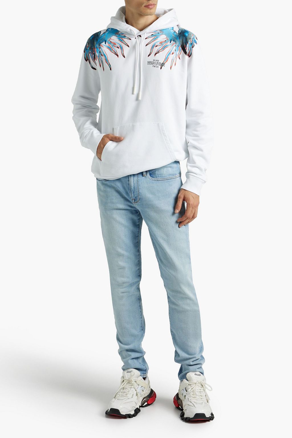 FRAME L'Homme skinny-fit distressed denim jeans
