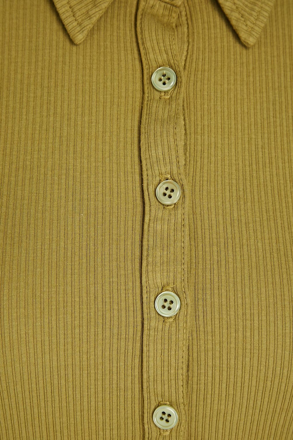 MONROW Ribbed stretch-Supima cotton jersey polo shirt