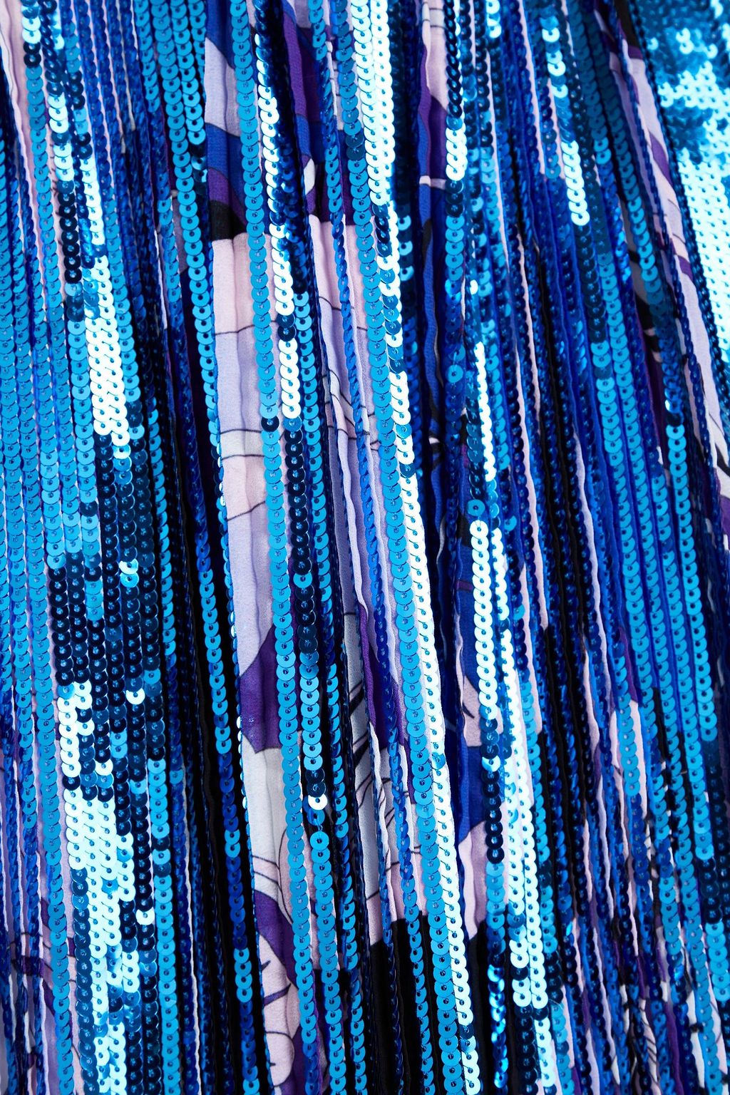 PUCCI Pleated embellished georgette midi skirt
