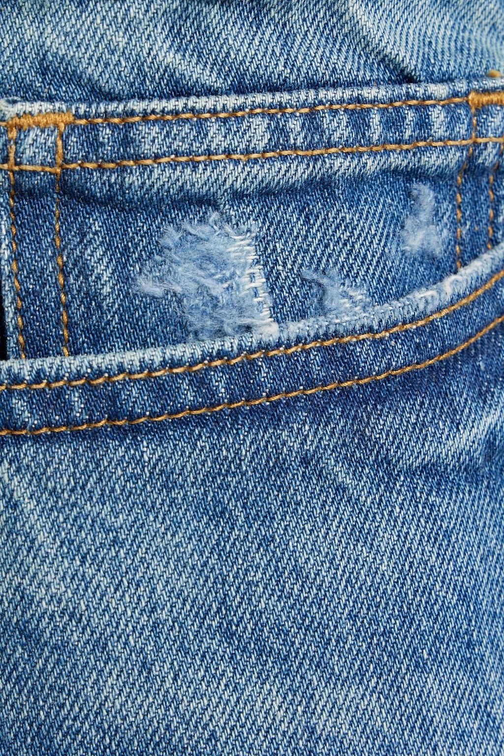 FRAME L'Homme distressed denim shorts