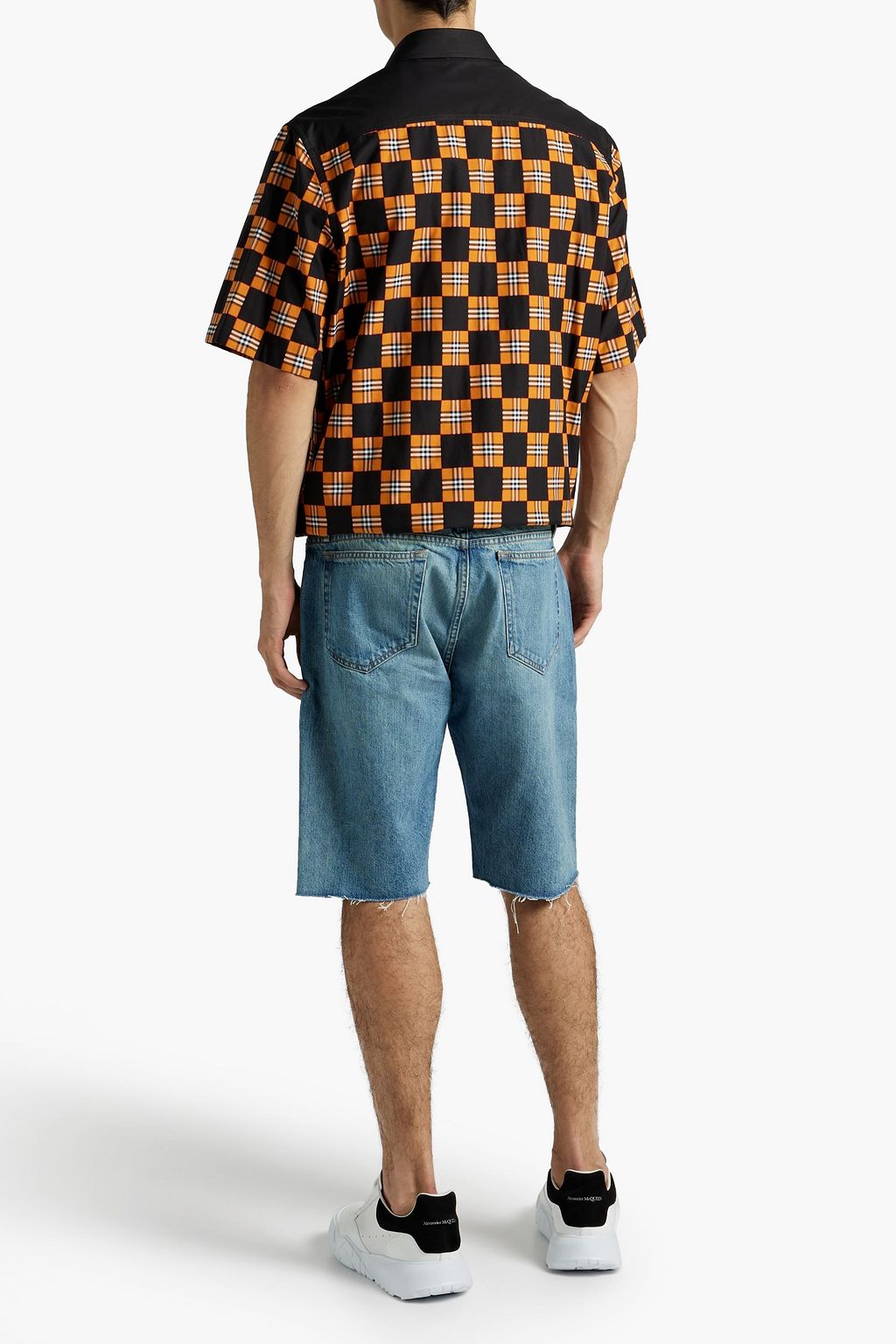 FRAME L'Homme distressed denim shorts