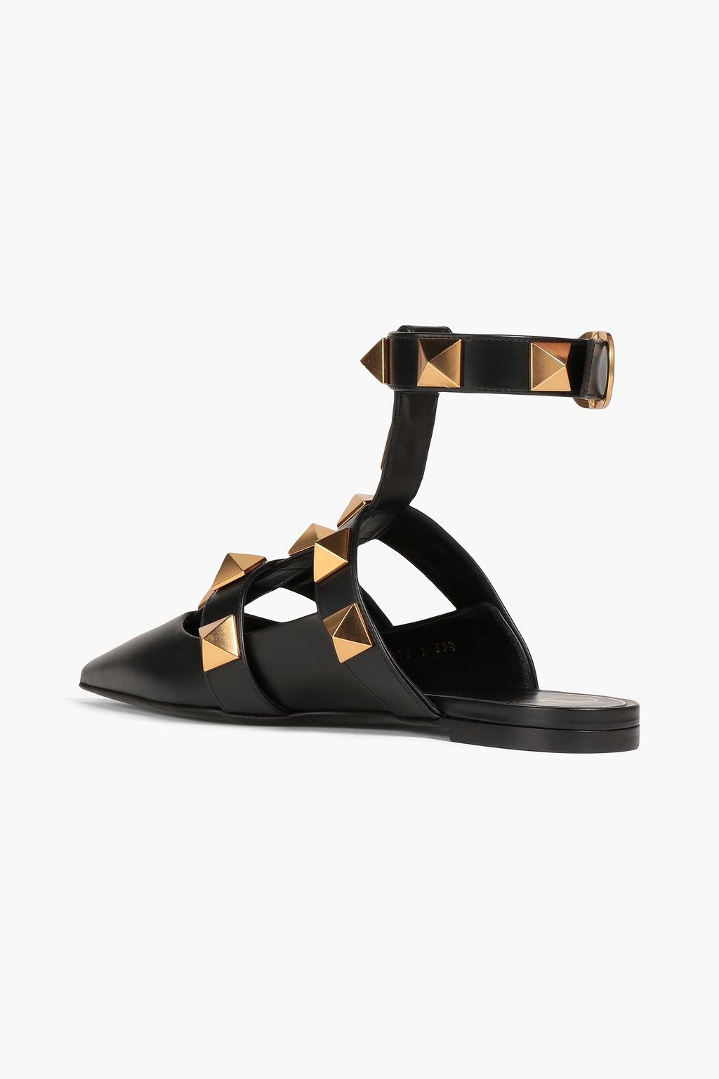 VALENTINO GARAVANI Roman Stud leather point-toe flats