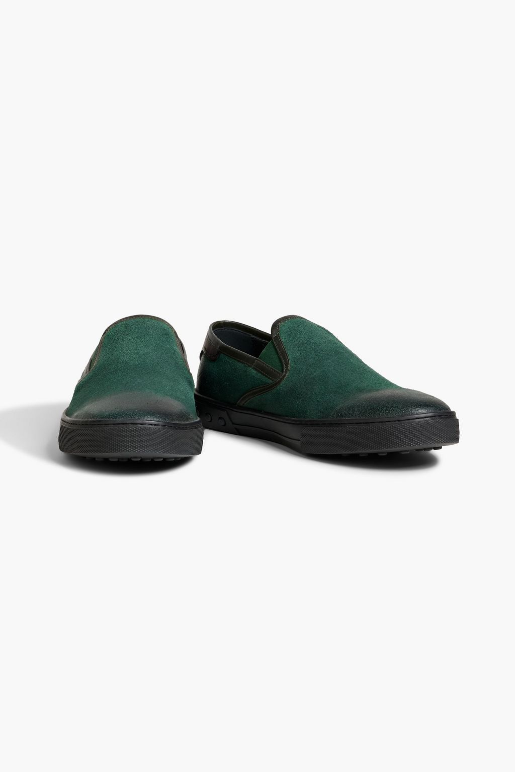TOD'S Waxed suede sneakers