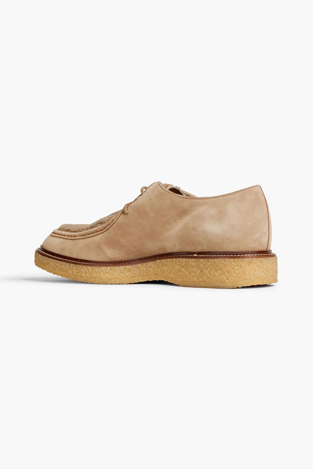 TOD'S Suede and shearling desert boots