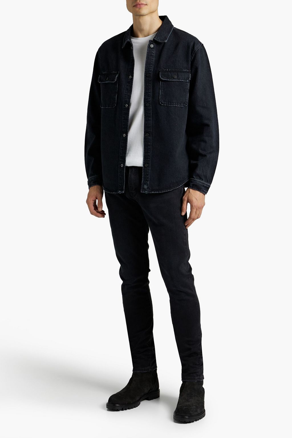 FRAME Jeansjacke in Distressed-Optik