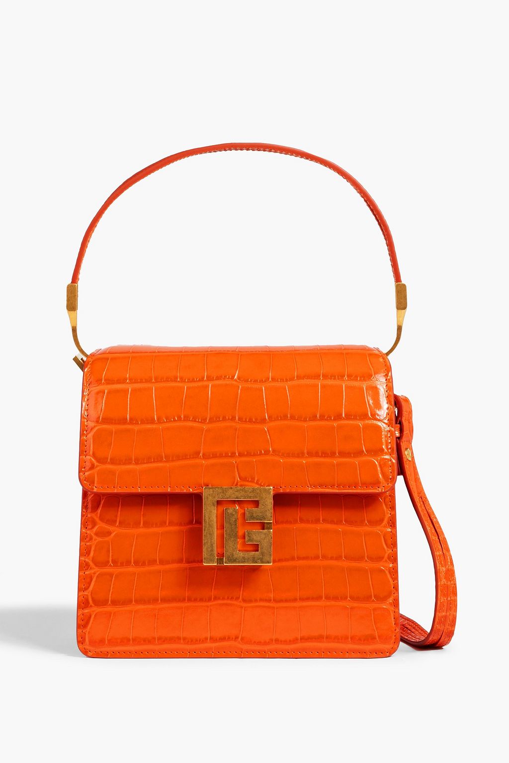 BALMAIN Ely croceffect leather tote THE