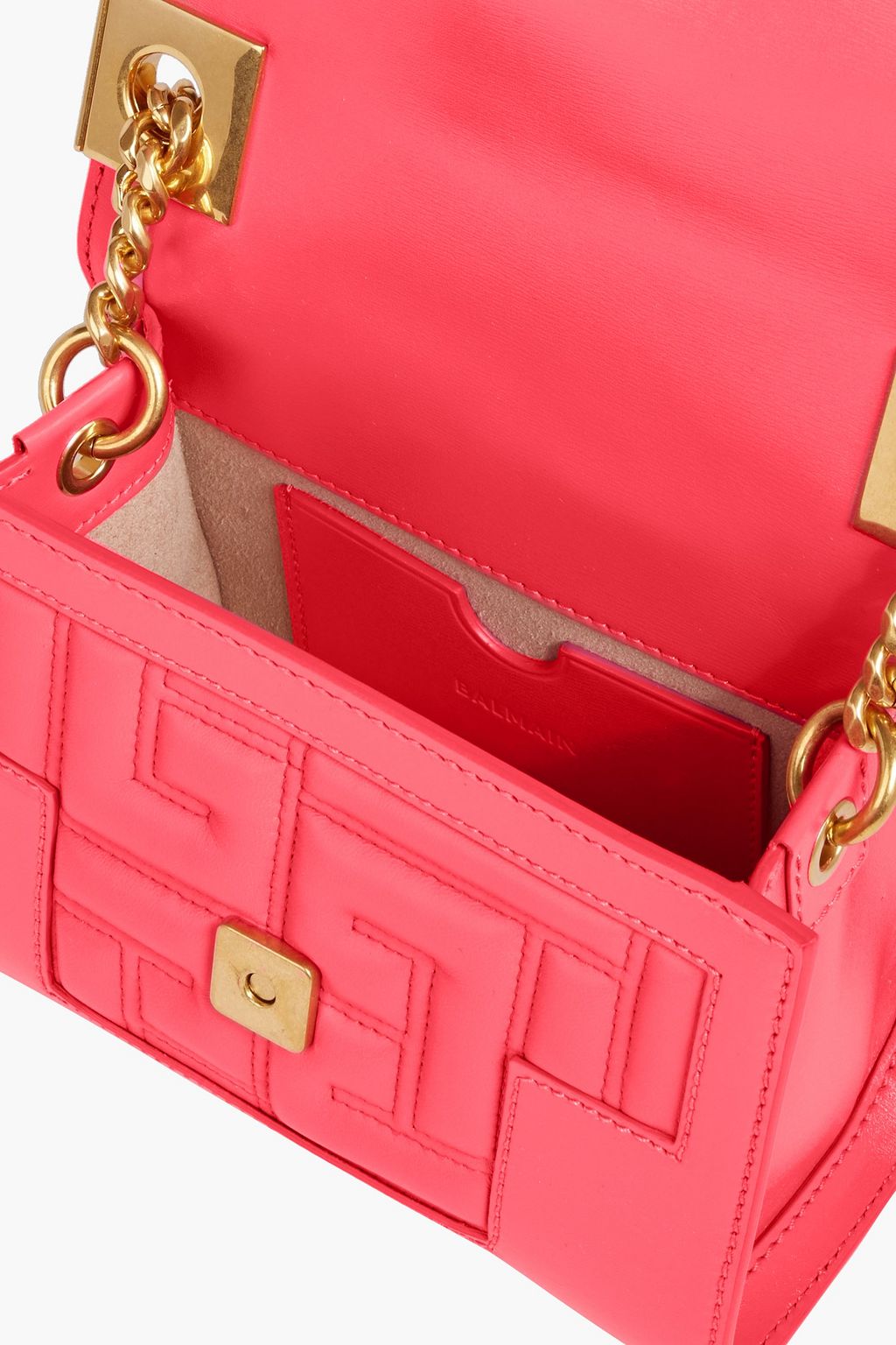 BALMAIN Quilted leather cross-body bag
