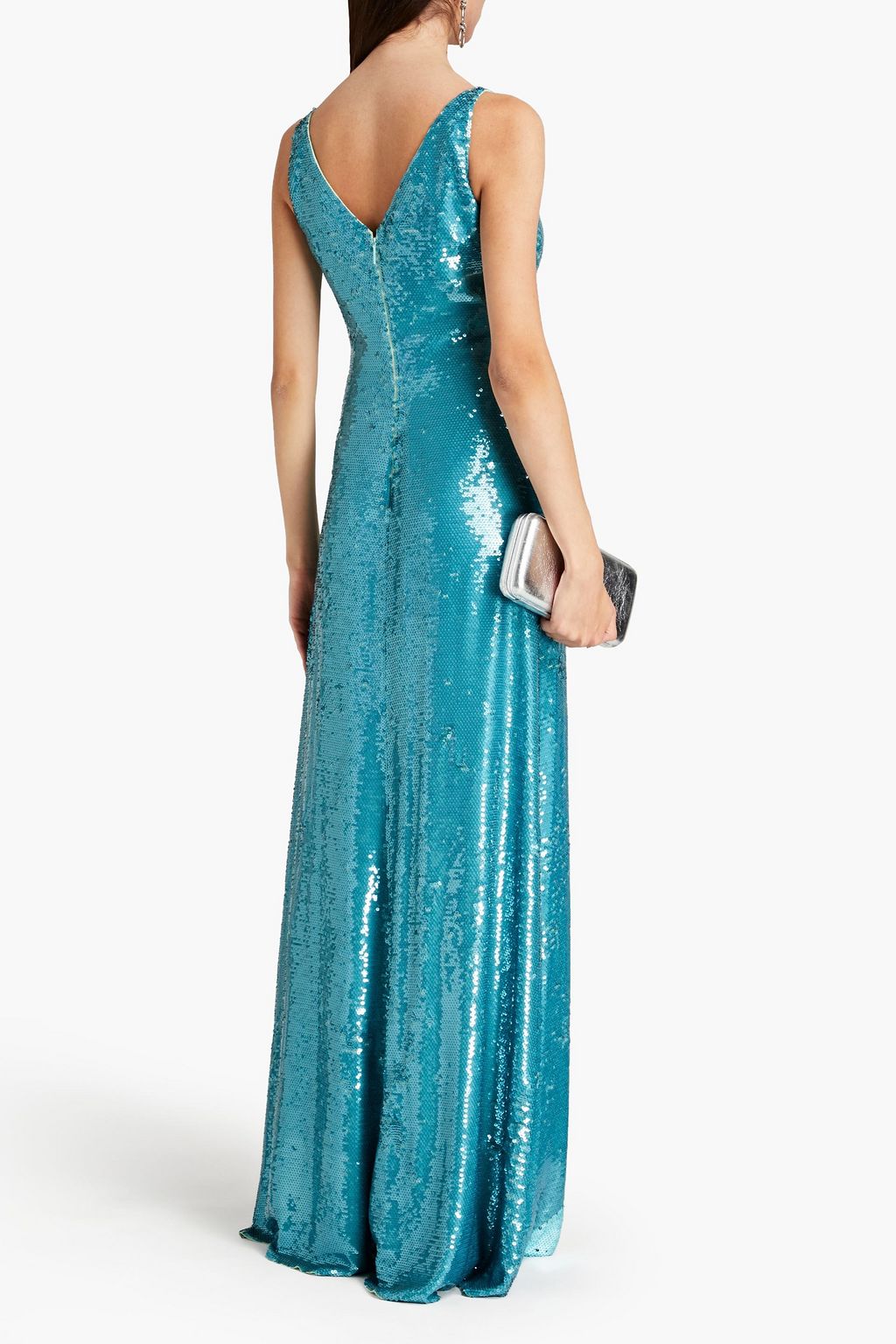 PUCCI Sequined silk-georgette gown