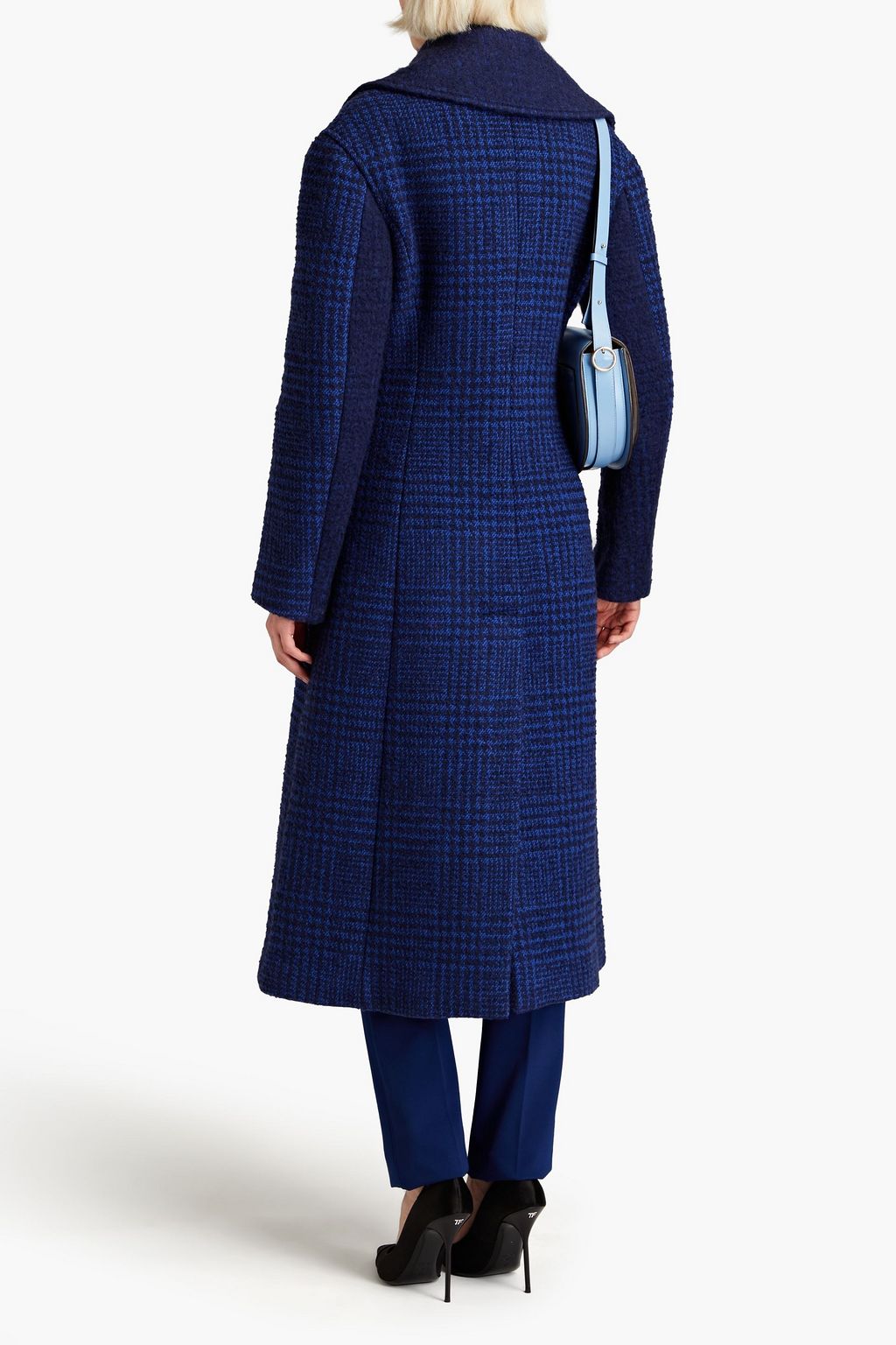 PUCCI Brushed felt-paneled wool-blend tweed coat
