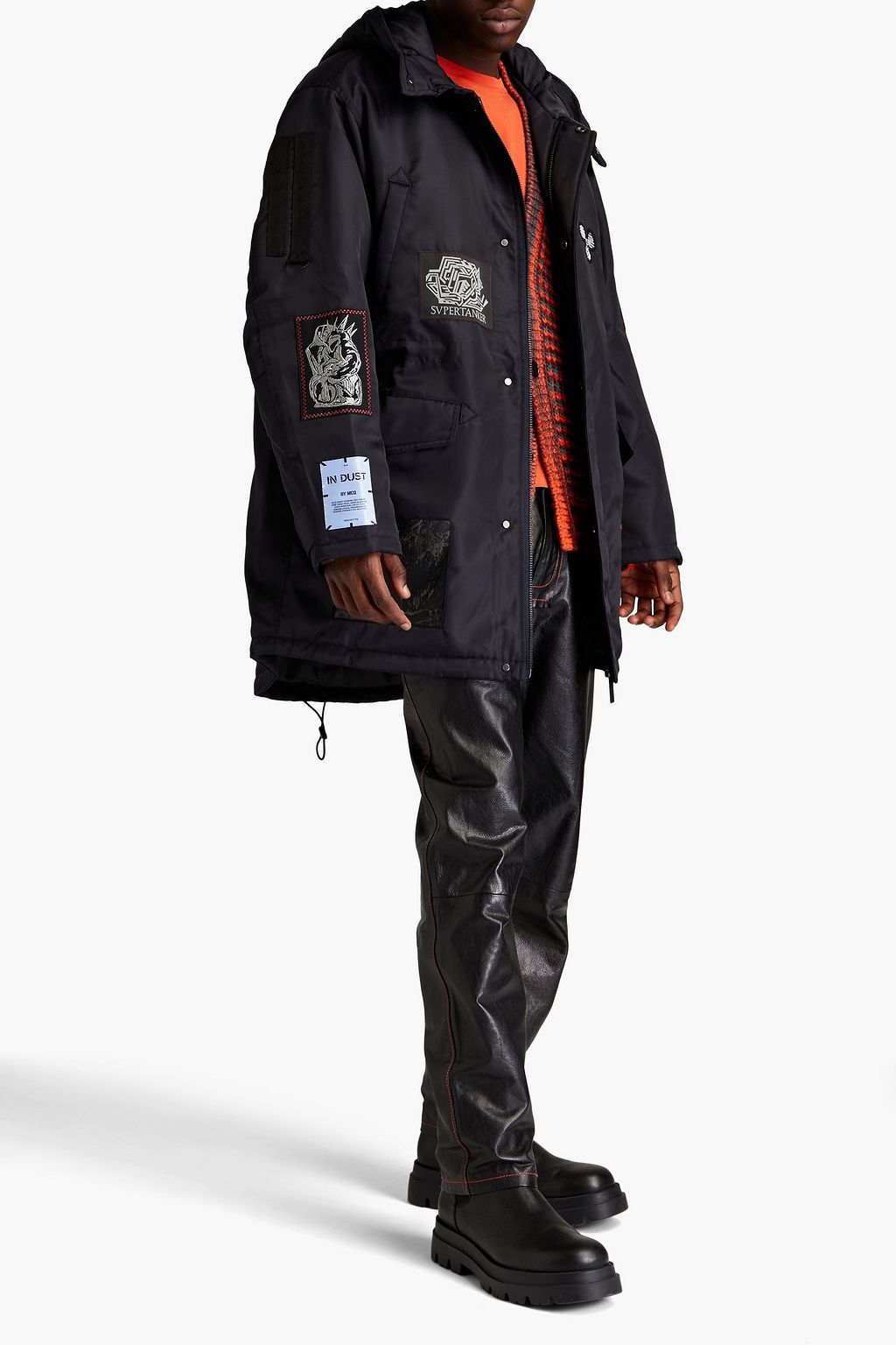 MCQ ALEXANDER MCQUEEN Oversized appliquéd shell parka | THE OUTNET