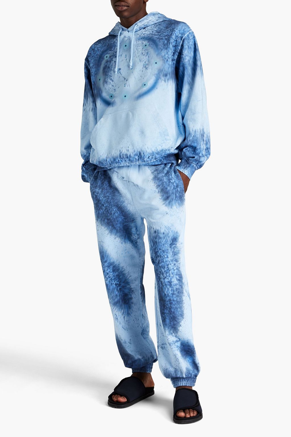 MCQ ALEXANDER MCQUEEN Printed French cotton-terry hoodie
