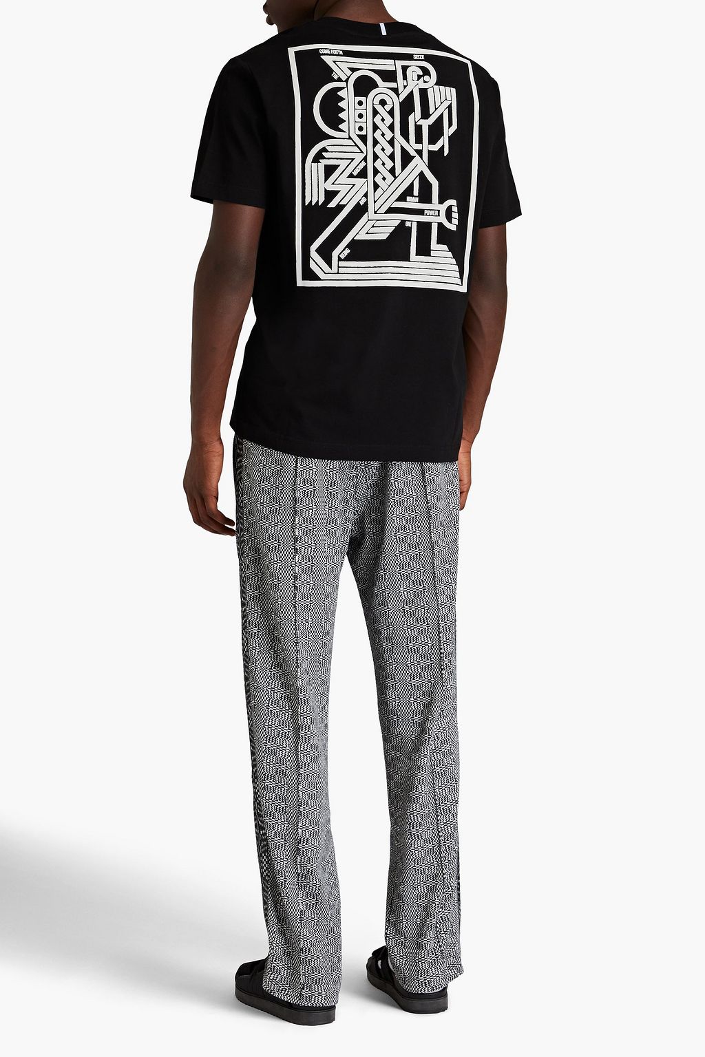MCQ ALEXANDER MCQUEEN Appliquéd printed cotton-jersey T-shirt