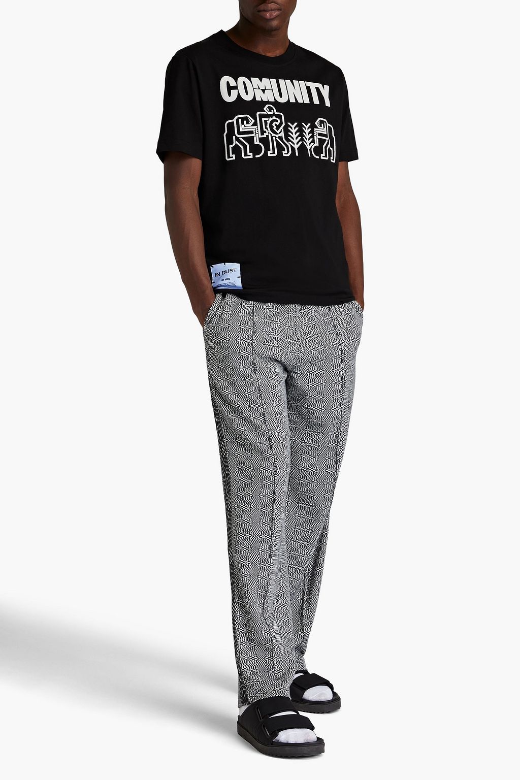 MCQ ALEXANDER MCQUEEN Appliquéd printed cotton-jersey T-shirt