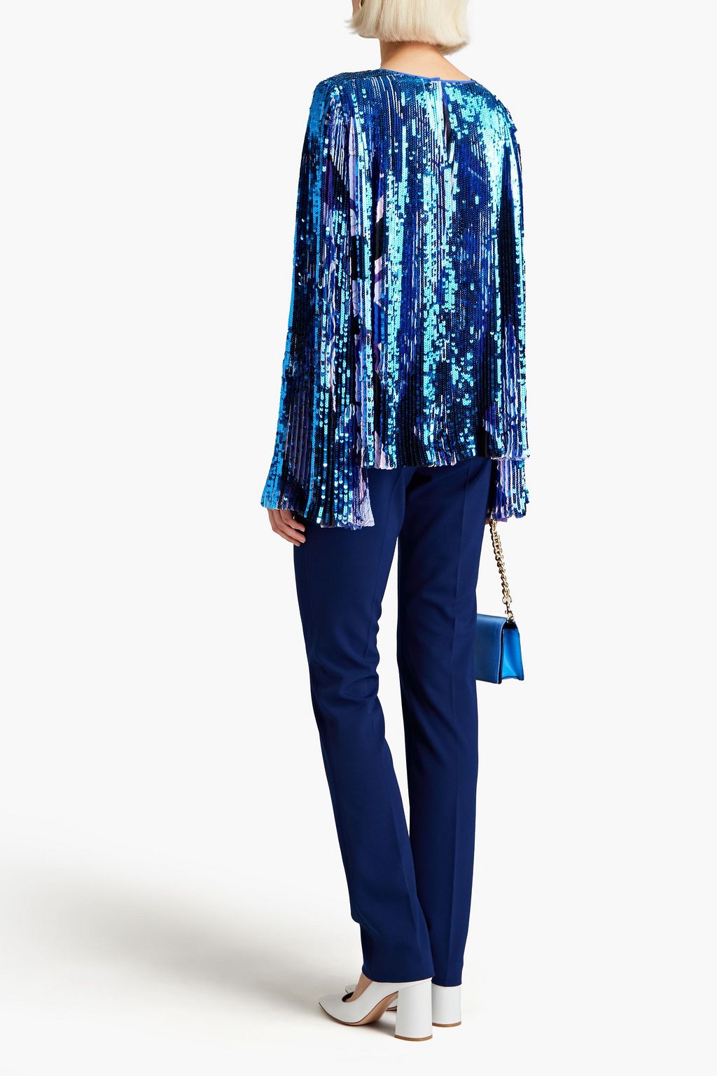 PUCCI Sequined printed chiffon blouse