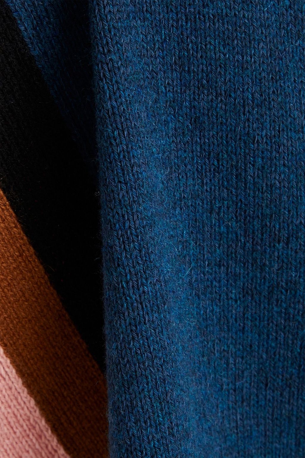 FERRAGAMO ウール&コットン混 フード付きセーター カラーブロック