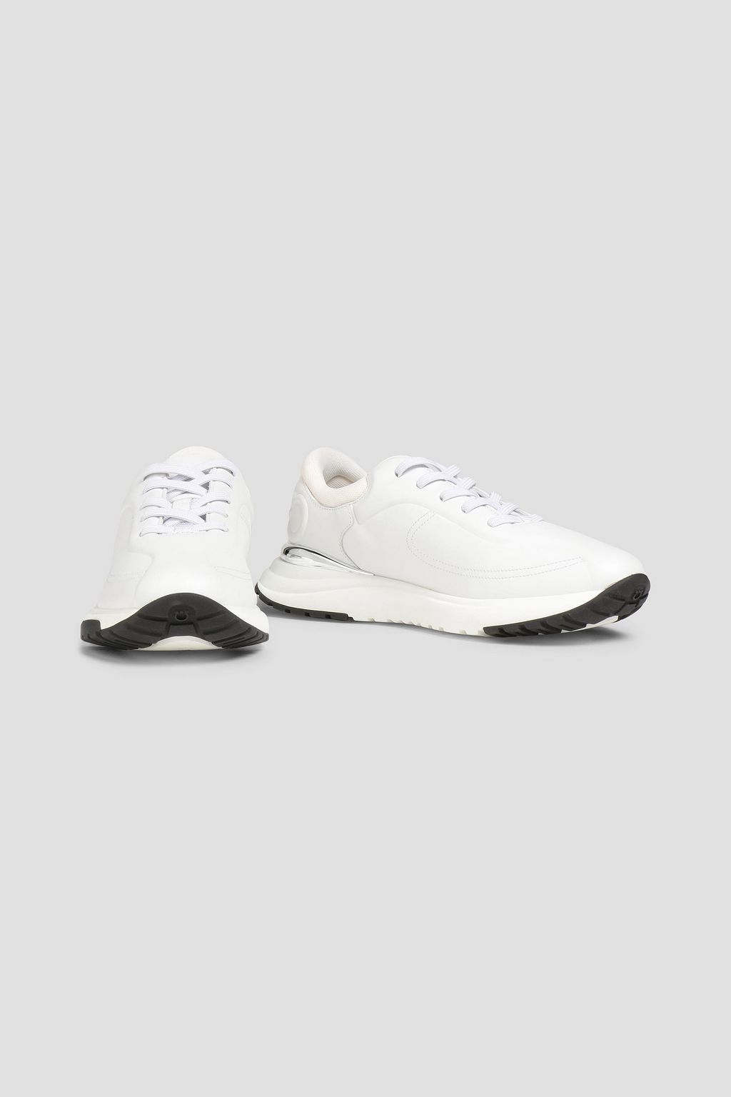 FERRAGAMO Logo-embossed leather sneakers