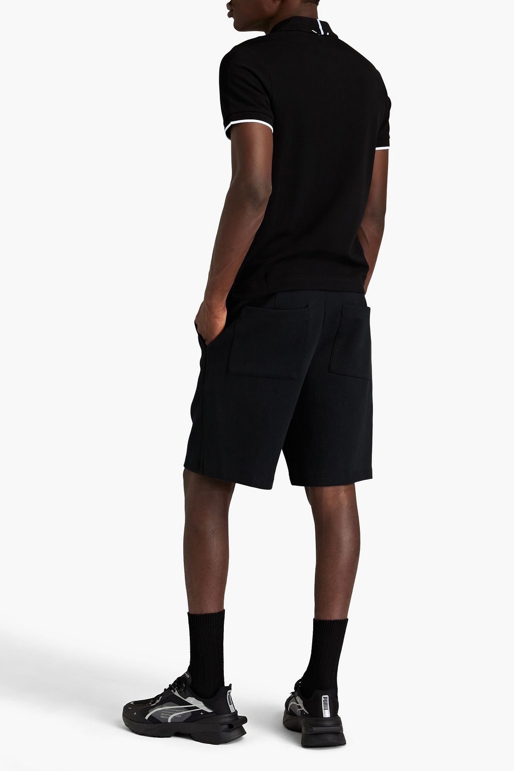 MCQ ALEXANDER MCQUEEN Appliquéd cotton-piqué polo shirt