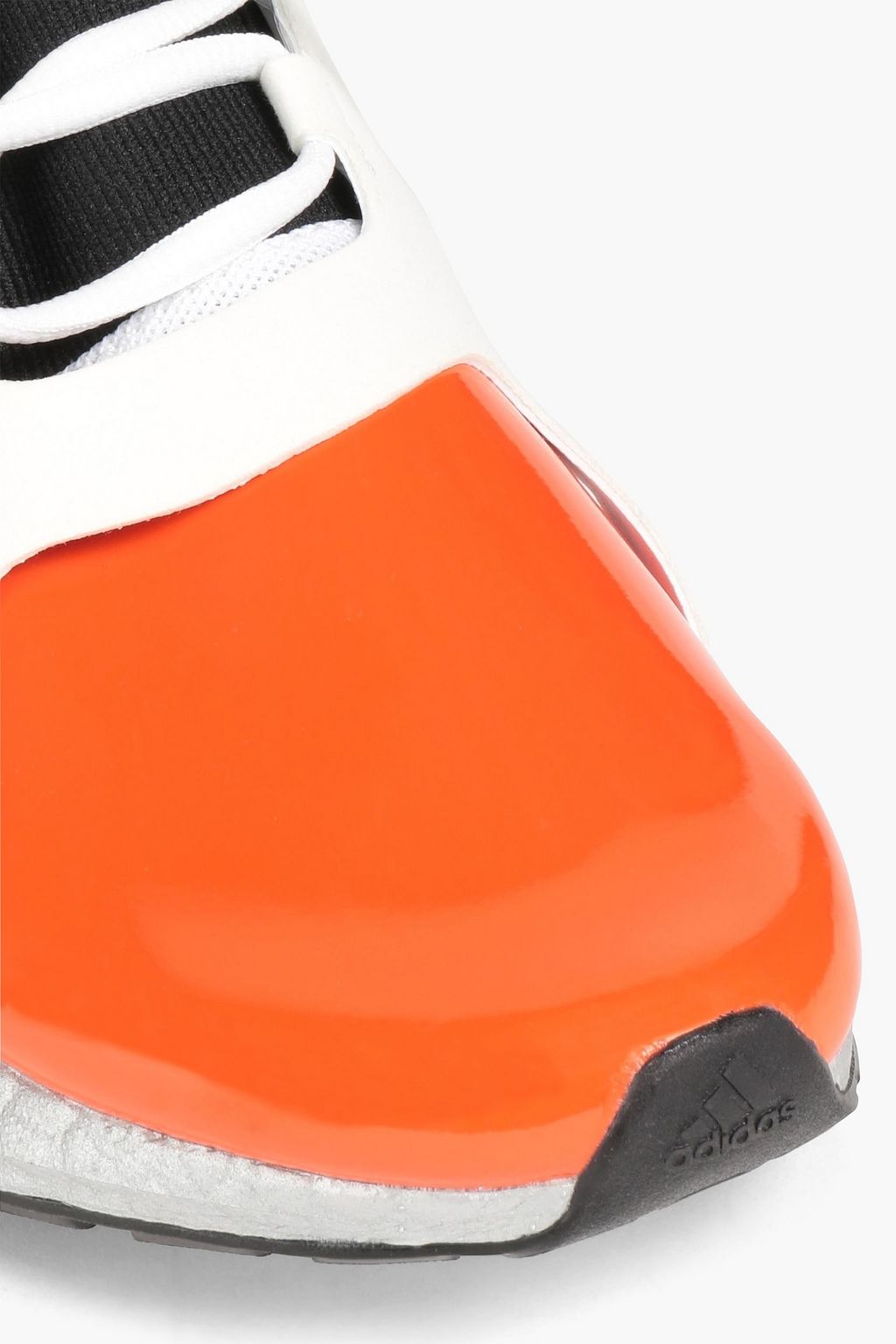 ADIDAS BY STELLA MCCARTNEY Ultraboost 21 mesh and faux patent-leather sneakers