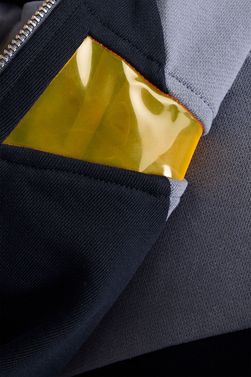 MCQ ALEXANDER MCQUEEN Hoodie aus Baumwollfrottee in Colour-Block-Optik mit Reißverschluss