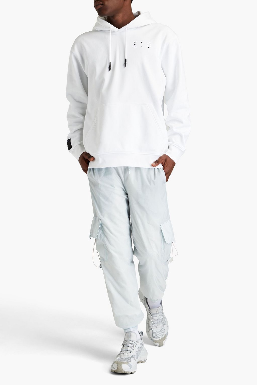 MCQ ALEXANDER MCQUEEN Printed French cotton-terry hoodie