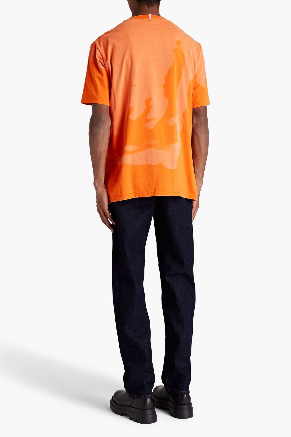 MCQ ALEXANDER MCQUEEN Appliquéd bleached printed cotton-jersey T-shirt