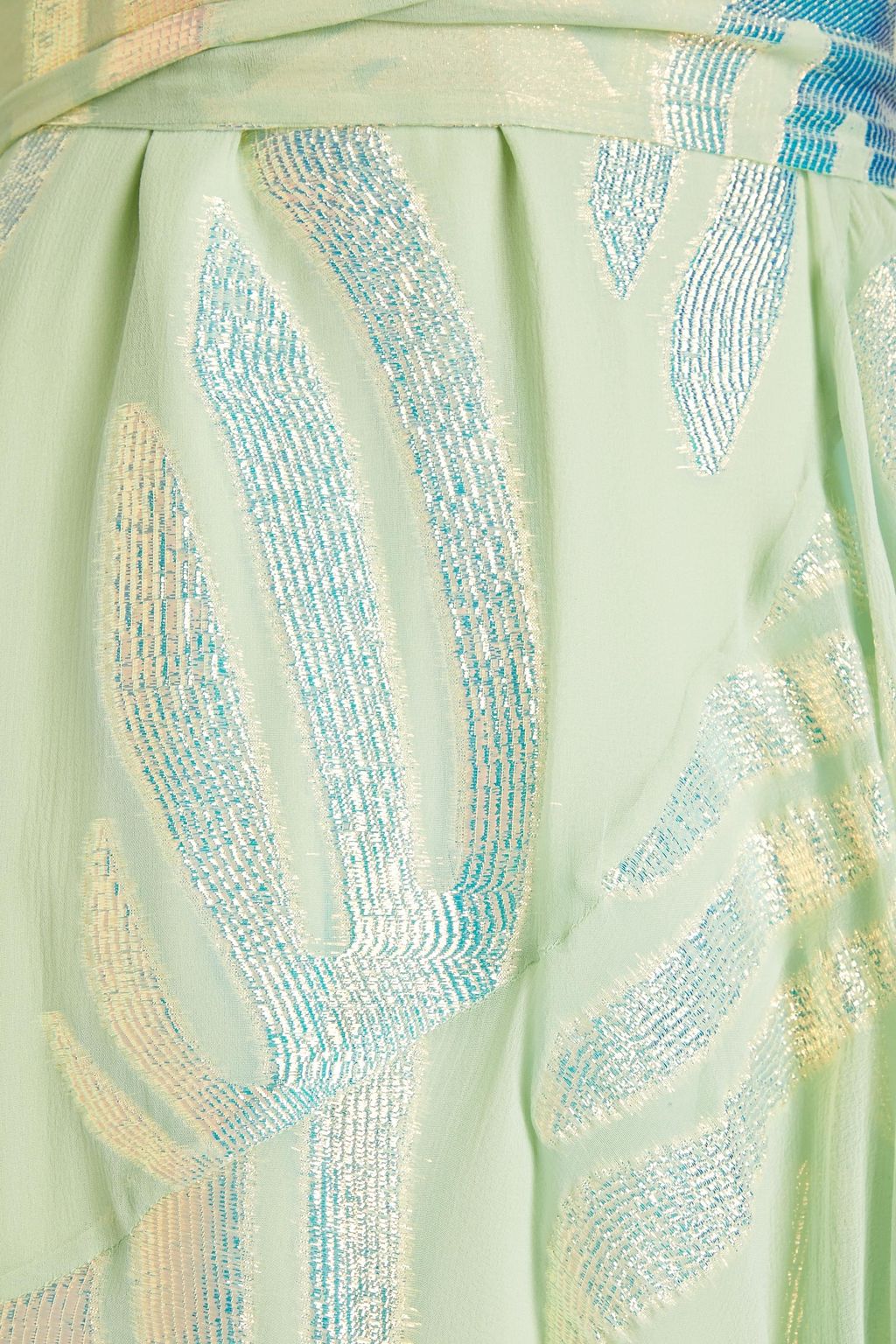 TEMPERLEY LONDON Clarisse wrap-effect fil coupé silk-blend georgette midi dress