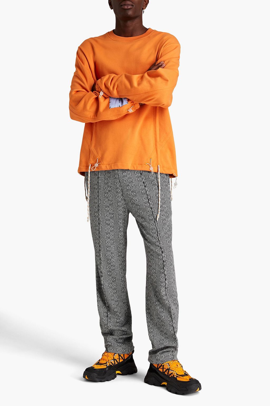MCQ ALEXANDER MCQUEEN Logo-appliquéd French cotton-terry sweatshirt