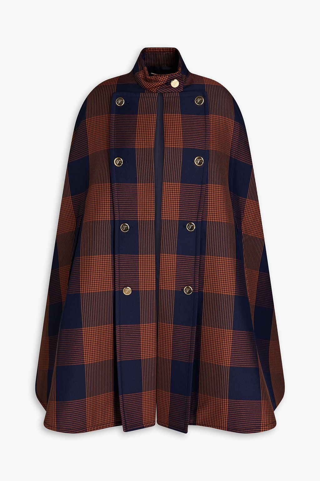 Wool blend cape coat hotsell