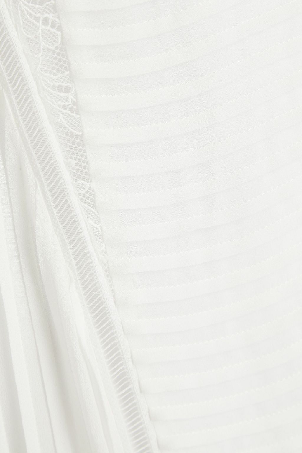 TEMPERLEY LONDON Dreaming lace-paneled crepe de chine midi dress