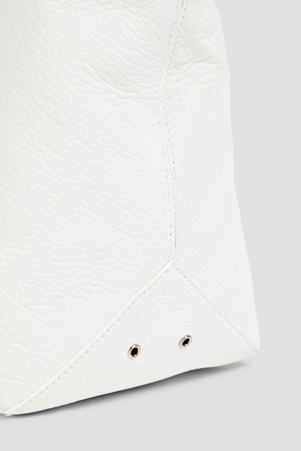 JIL SANDER Pebbled-leather pouch
