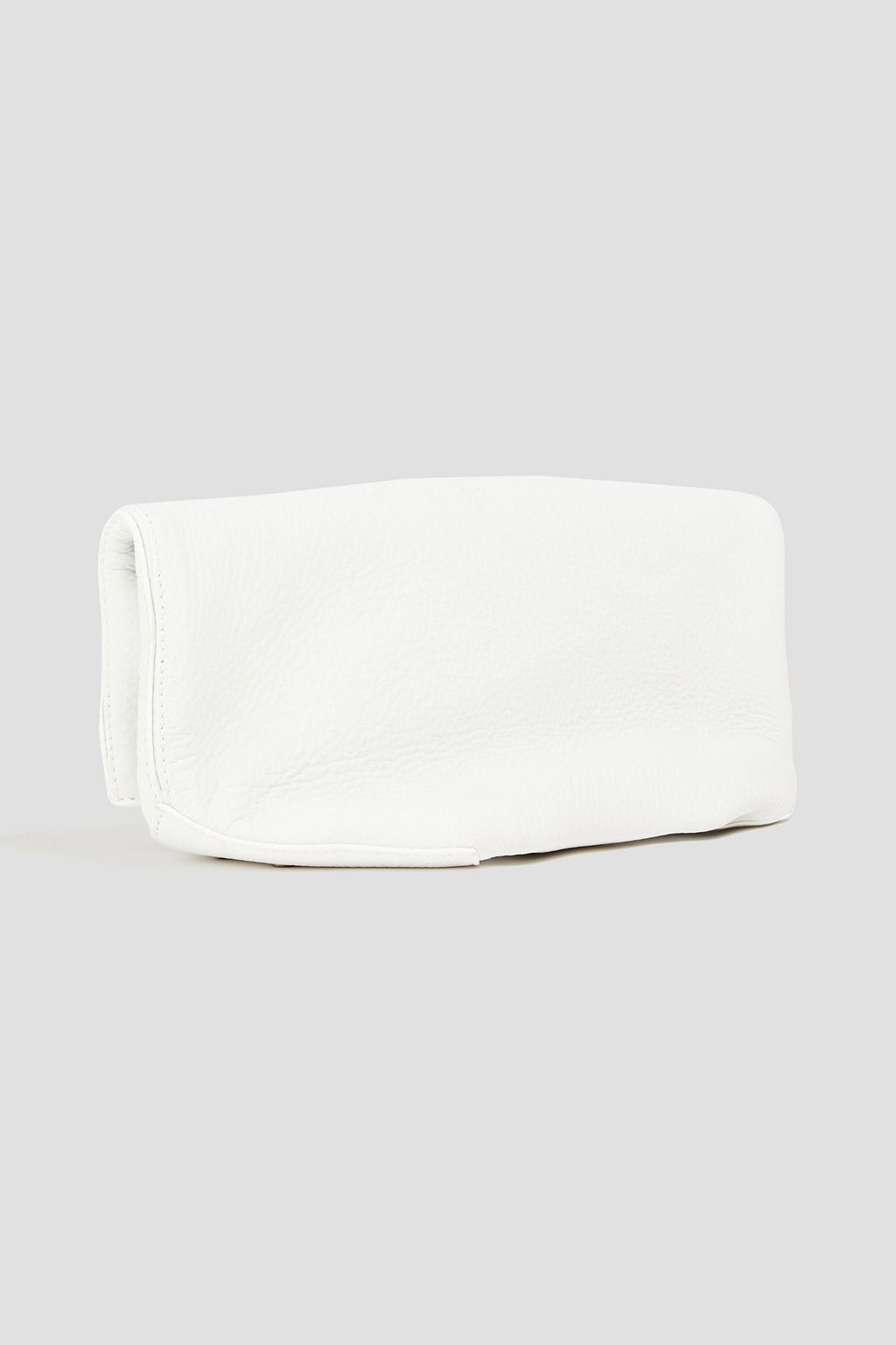 JIL SANDER Pebbled-leather pouch
