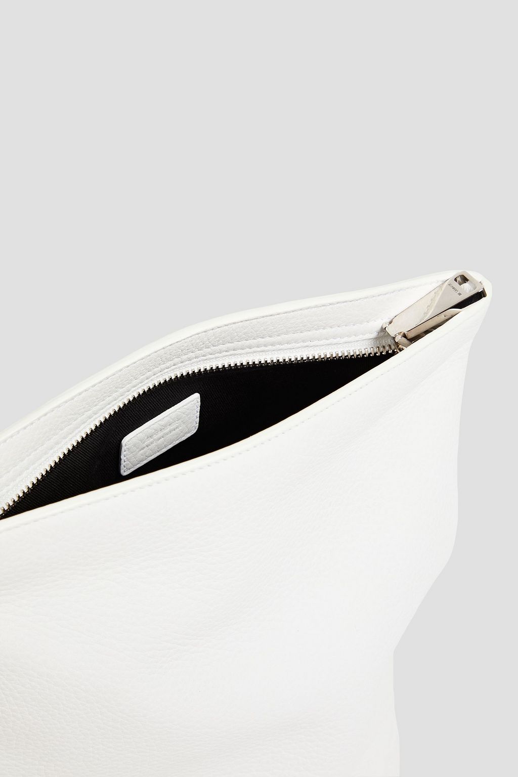 JIL SANDER Pebbled-leather pouch