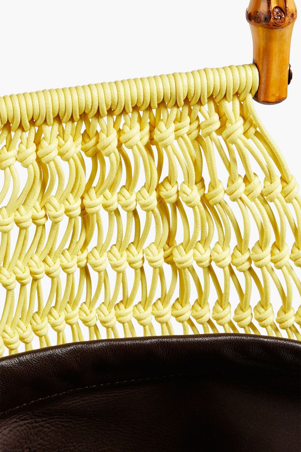 JIL SANDER Fringed woven leather tote