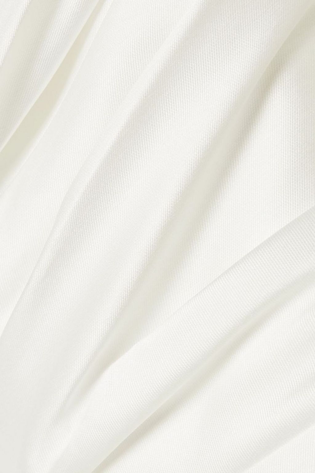 SOLACE LONDON Alba one-shoulder draped twill gown